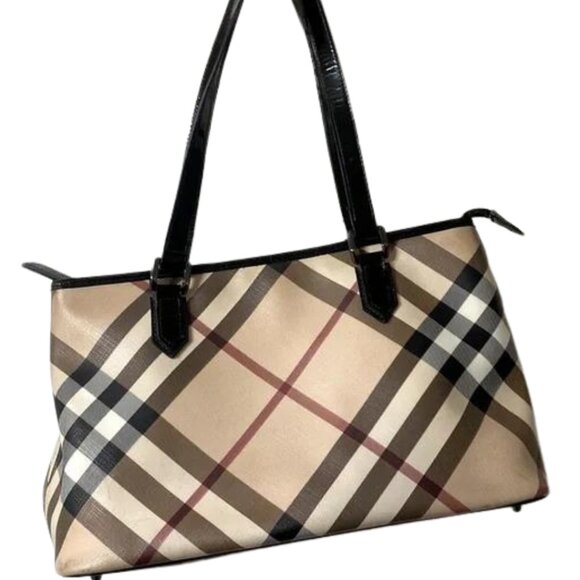 Burberry Nova Check Shoulder Bag Authentic Vintage - Picture 1 of 15